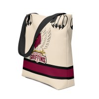 Tote bag 38x38cm beige - Logo Griffins