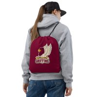 Sac à dos ficelle grenat 38x43cm - Logo Griffins
