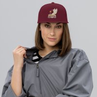 Casquette flatcap grenat - Logo Griffins